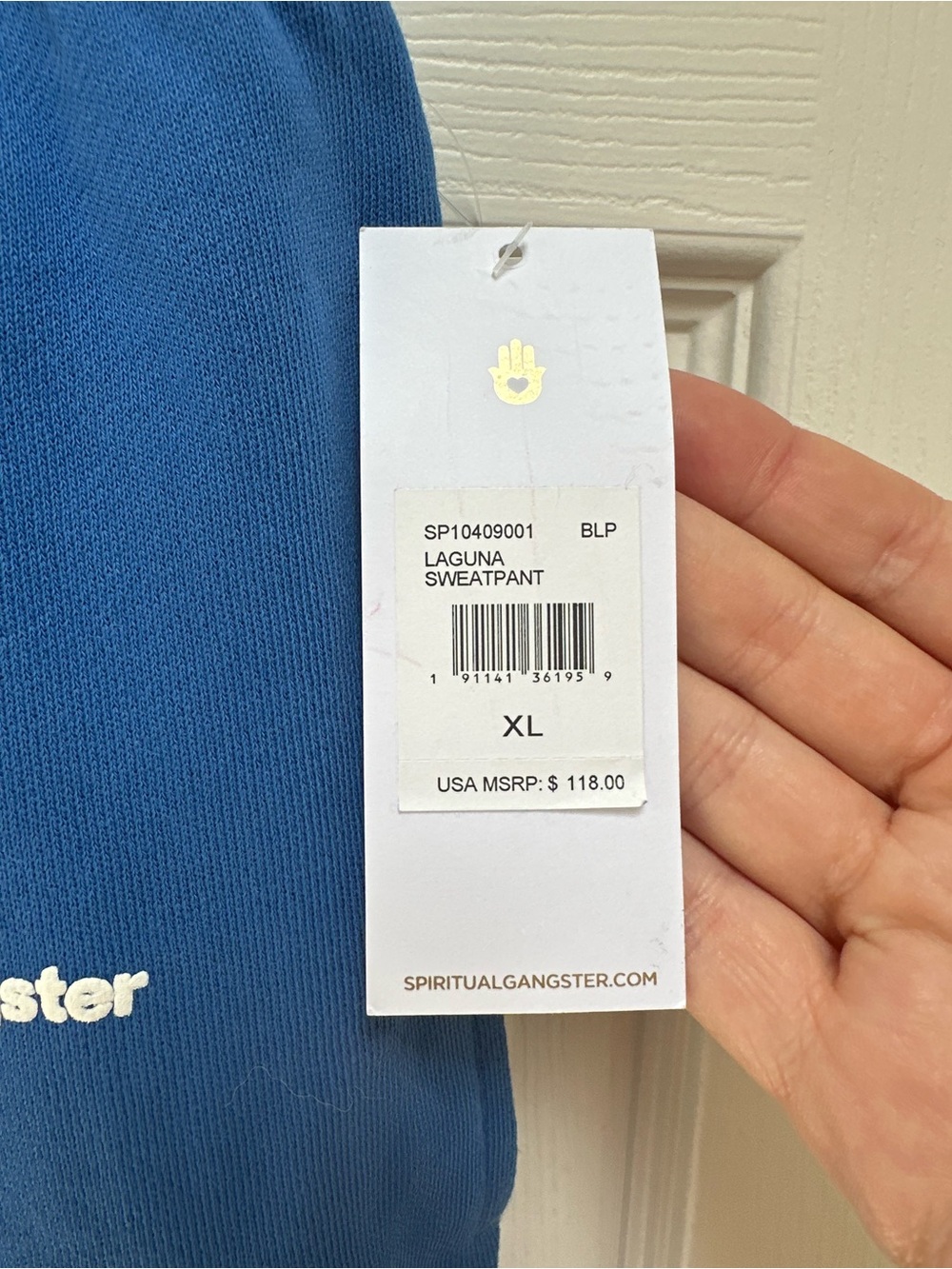 NWT Spiritual Gangster Blue Sweatpants - Picture 4 of 10